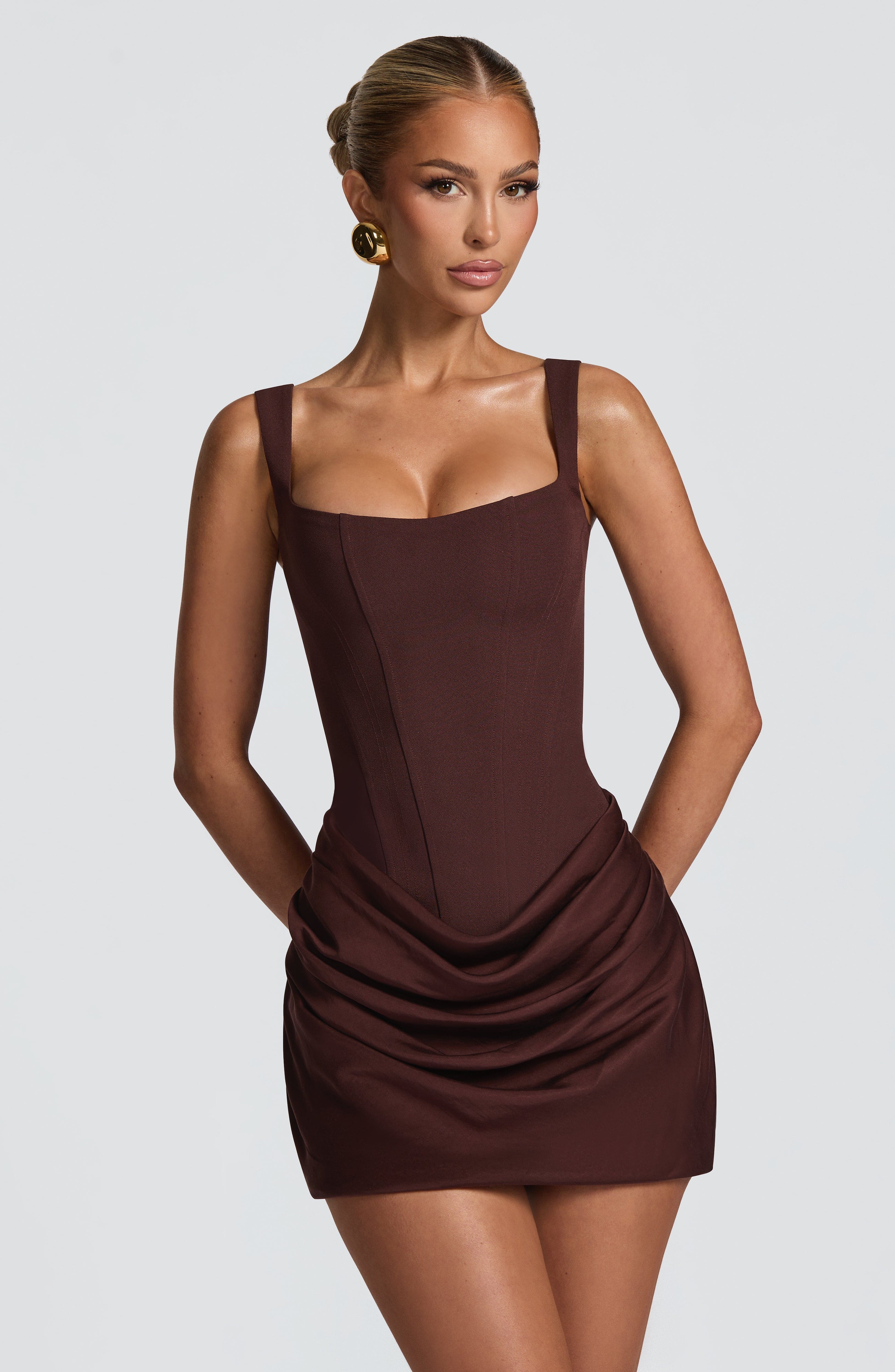 Amara Satin Corset Mini Dress
