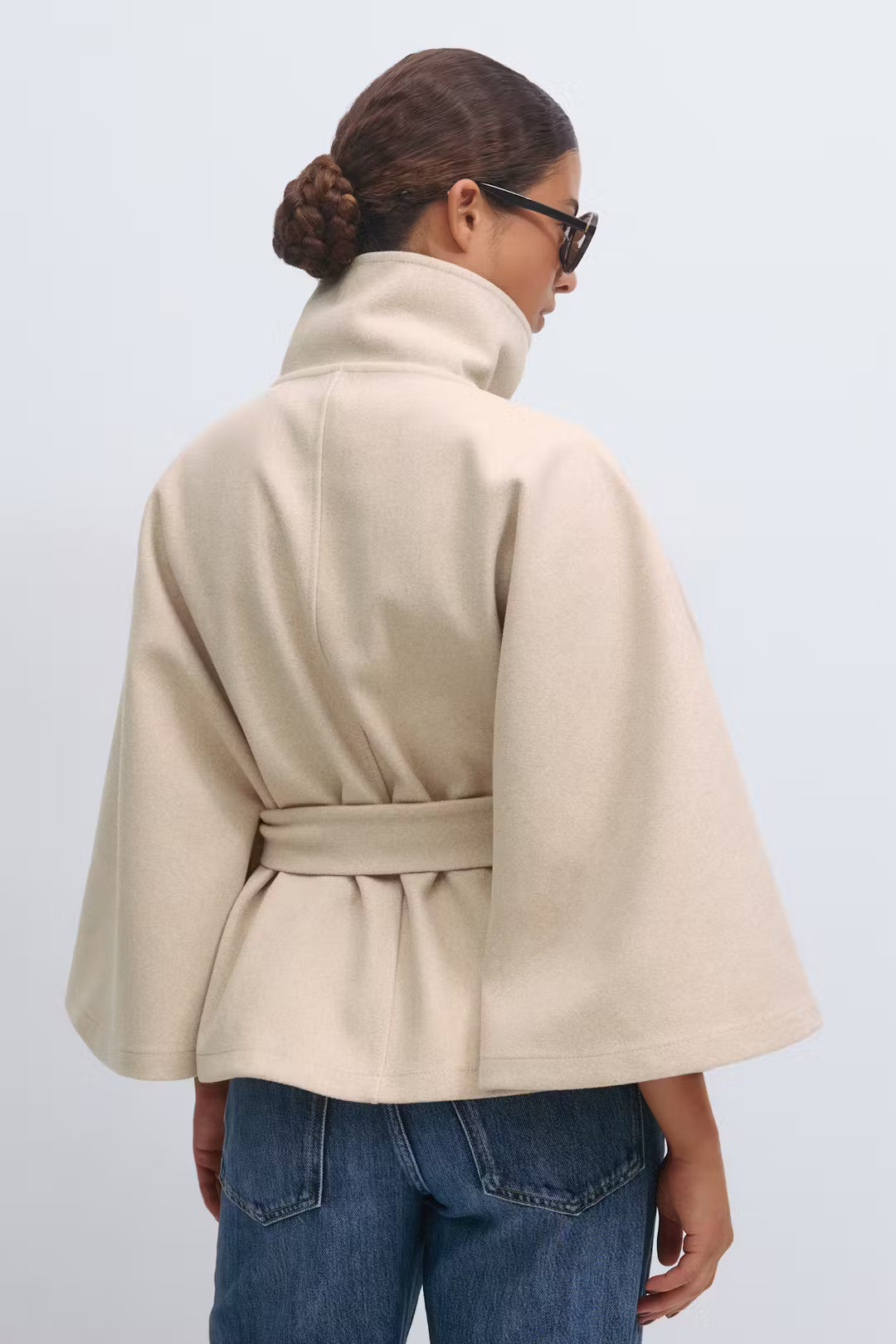 Celina Belted Cape Coat