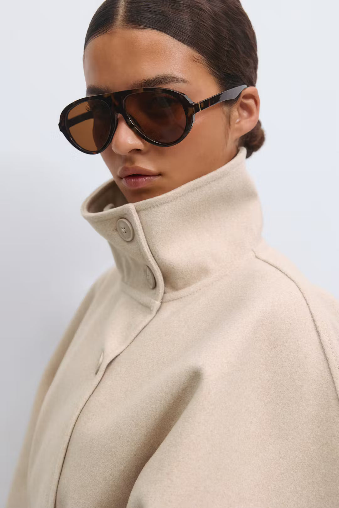 Celina Belted Cape Coat