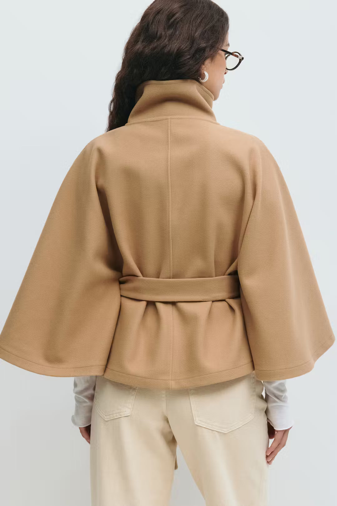 Celina Belted Cape Coat