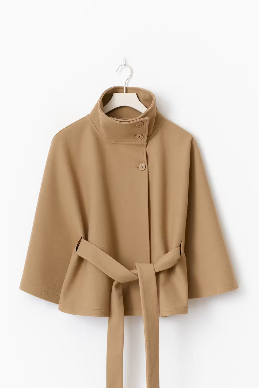 Celina Belted Cape Coat