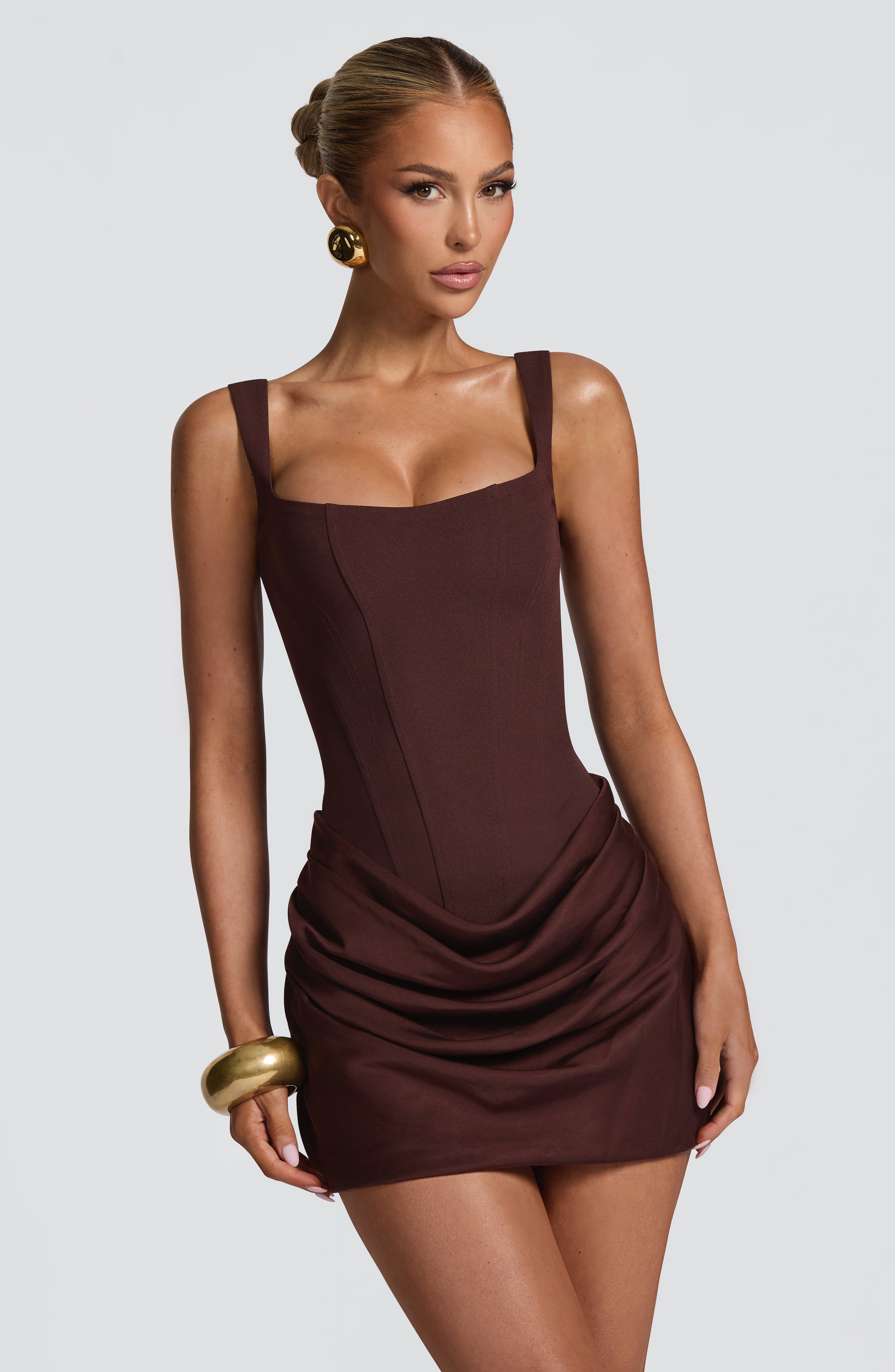 Amara Satin Corset Mini Dress